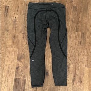 Gray and Black Capris lululemon